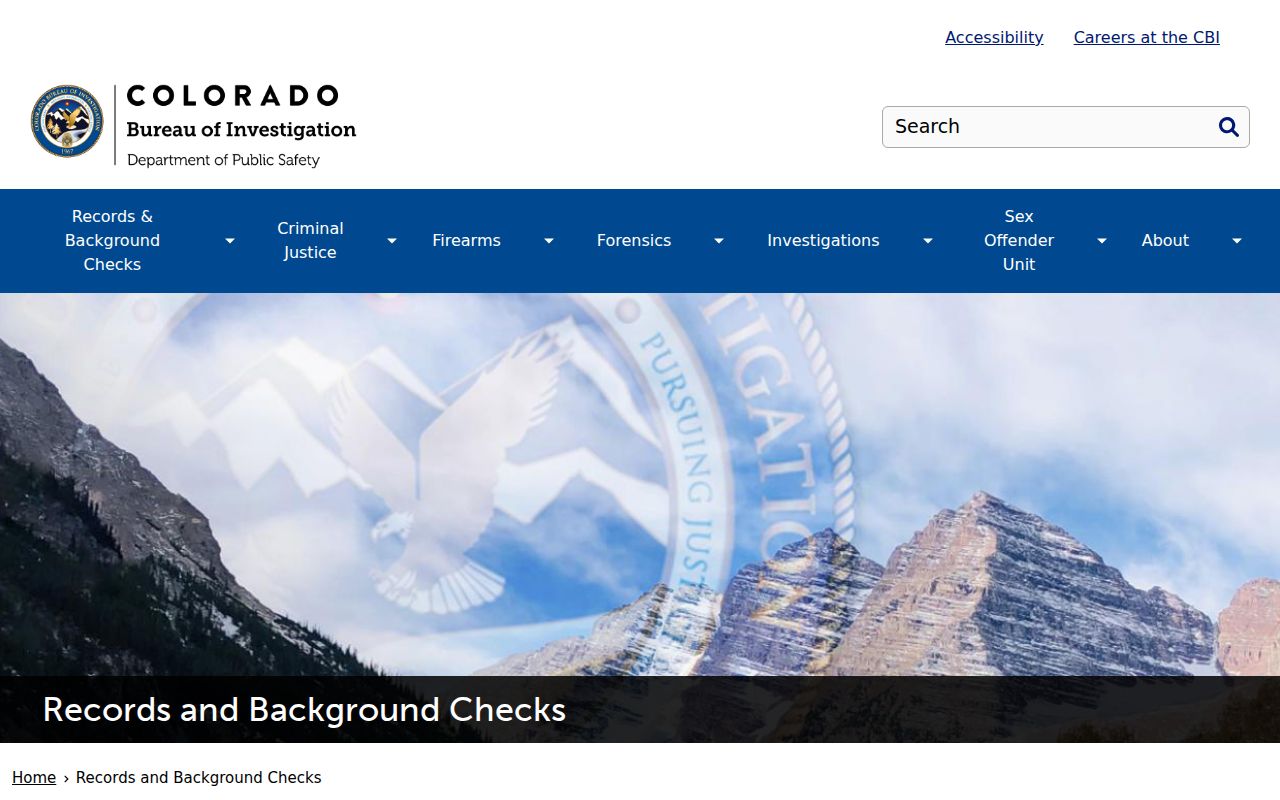 Ouray County criminal records information at Colorado CBI