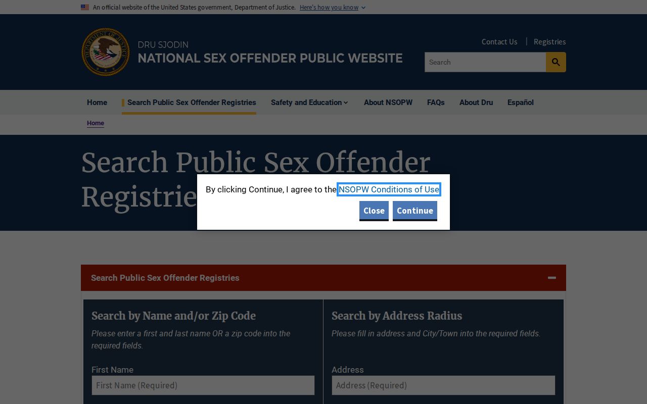 Ouray County sex offender lookup through the national registry search